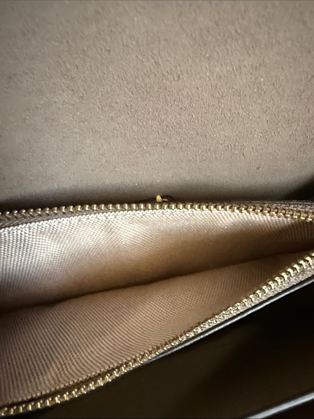 COACH Taupe/Brown Leather Tabby 20 Crossbody with Gold Hardware - Picture 5 of 10